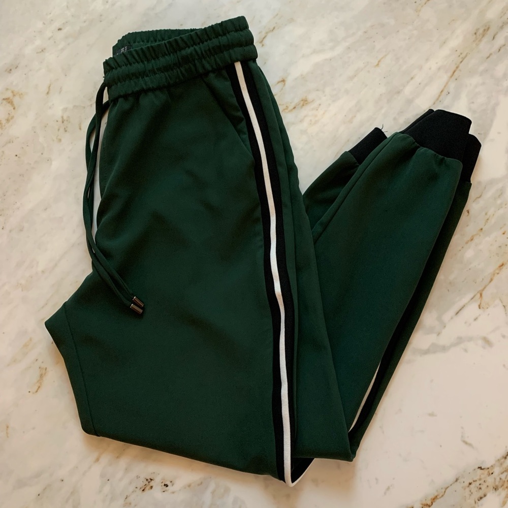 Zara green trouser jogger pants
